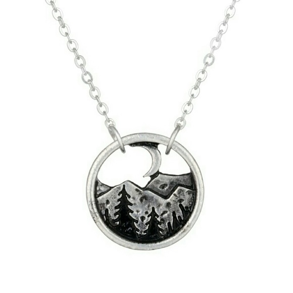 Kar’s Boutique Jewelry - Rustic Moon Scene Necklace